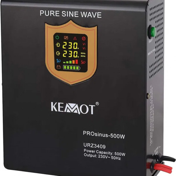 ДБЖ інвертор чистий синус KEMOT PROsinus 800VA/500W, 12v-220v