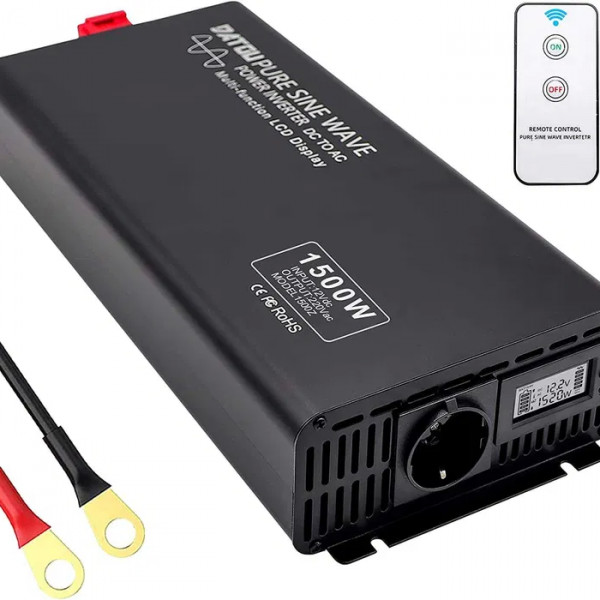 Інвертор автономний чистий синус DATOUBOSS 12VDC/230VAC1500W/3000W