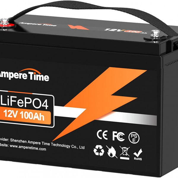 100А Lifepo4 Ampere Time АКБ літій залізо фосфатний LiFePo4 12.8V BMS